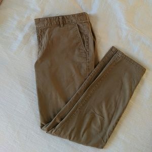 Khaki ankle pants